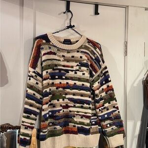 Funky cotton knit sweater